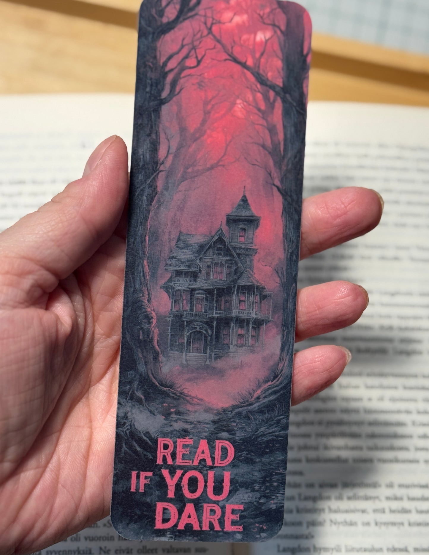 Read If You Dare - Halloween kirjanmerkki | Kummitustalo