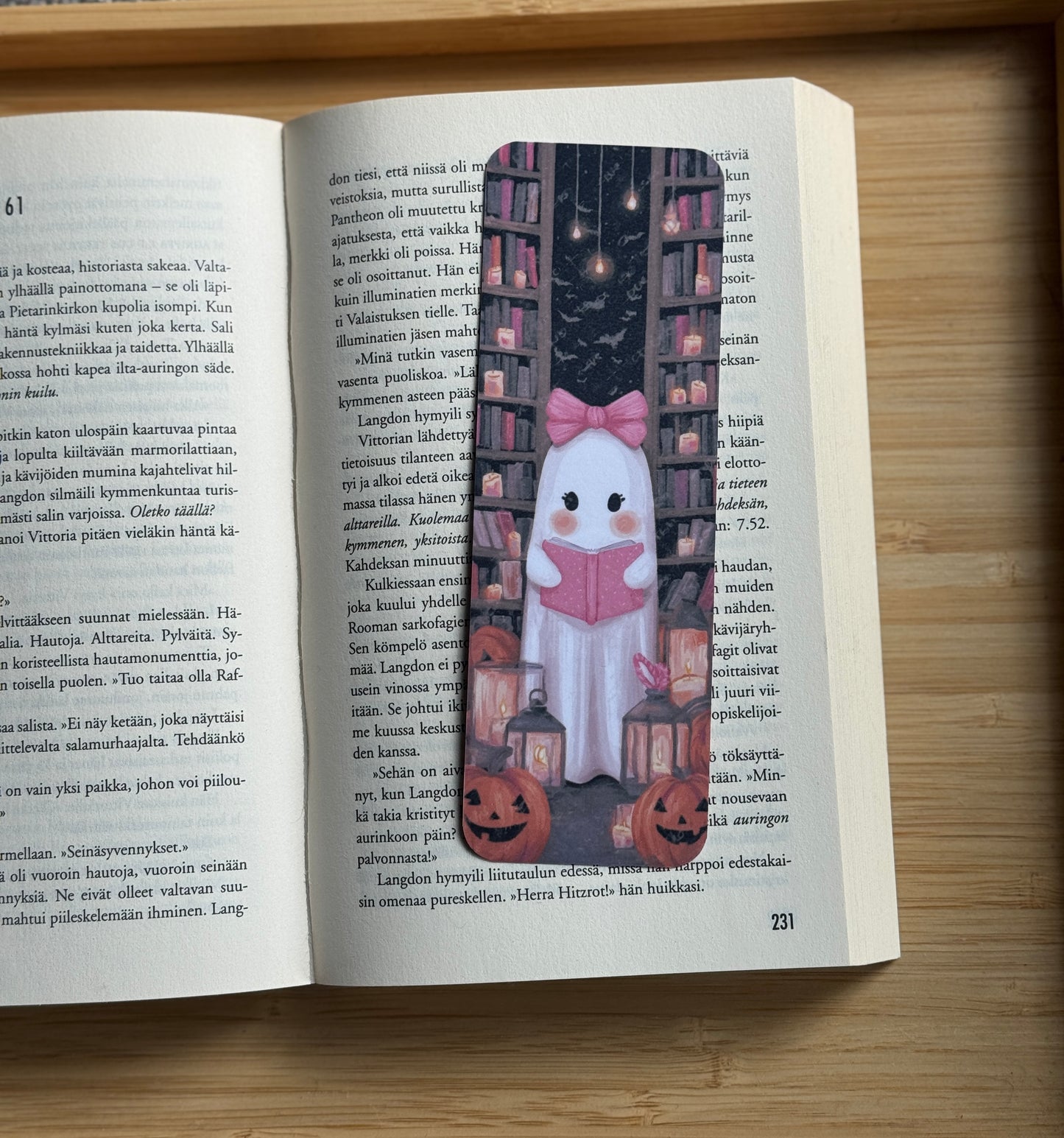 Cute Ghost Reader – kirjanmerkki