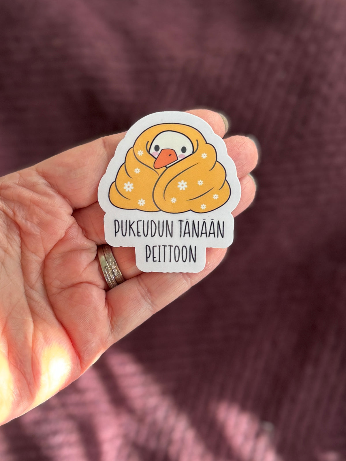 Pukeudun tänään peittoon | Hauska vinyylitarra