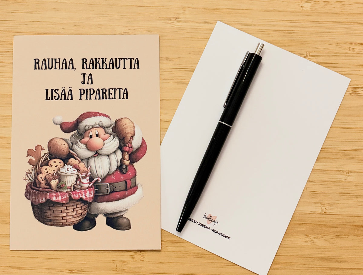 Rauhaa, rakkautta ja lisää pipareita – joulukortti