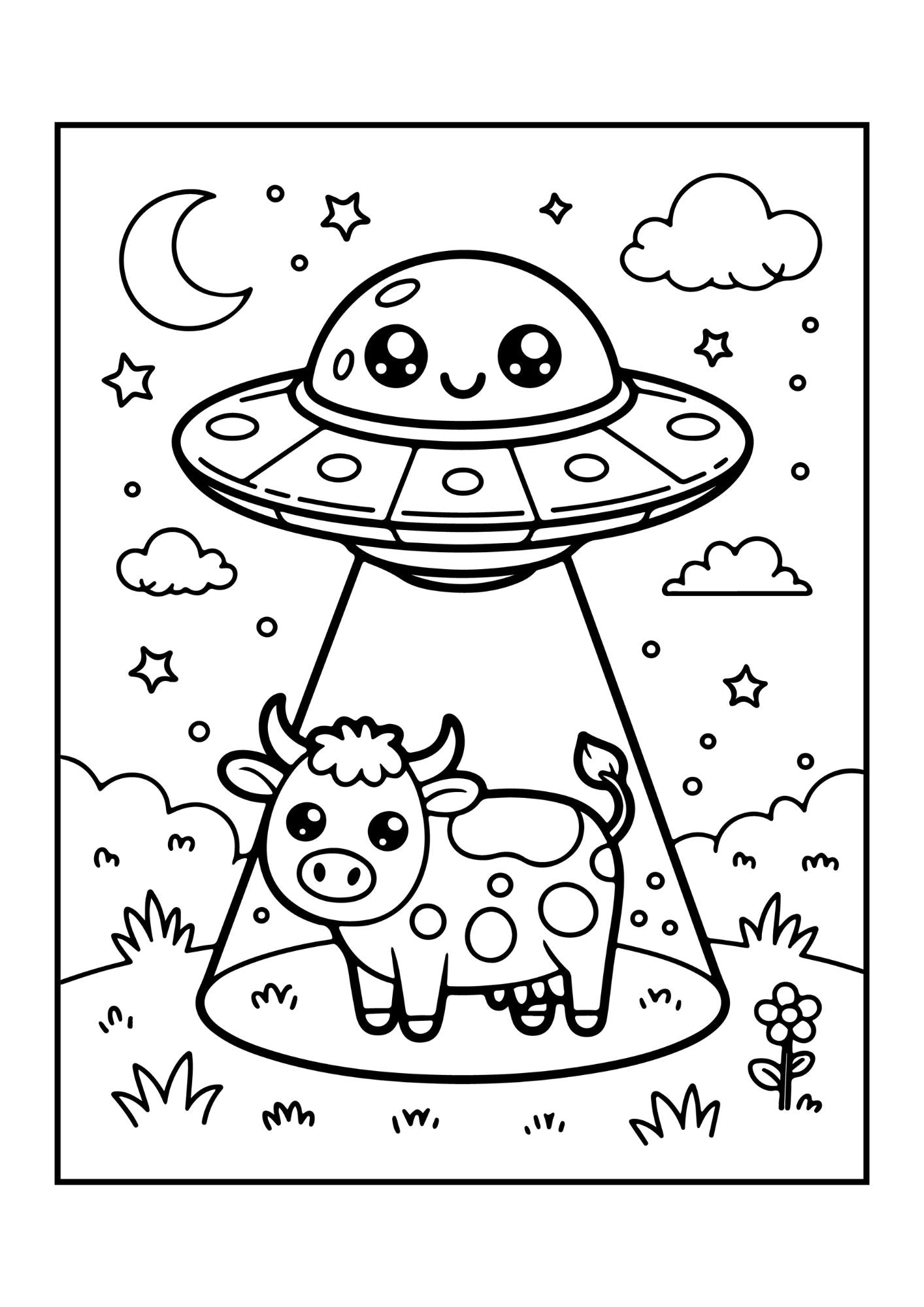Kawaii Värityskirja – 30 tulostettavaa värityssivua | PDF