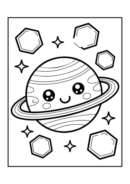 Kawaii Värityskirja – 30 tulostettavaa värityssivua | PDF