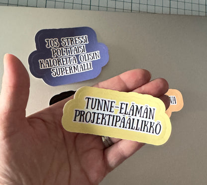 Hauska tekstitarra kalenteriin tai bullet journaliin koristeluksi