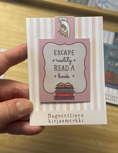 Magneettinen kirjanmerkki – Escape Reality, Read A Book