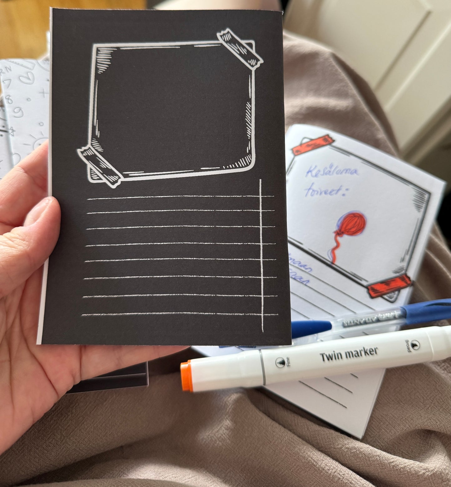 Mini Notebook A6 – Käsintehty muistivihko  | Suomessa valmistettu