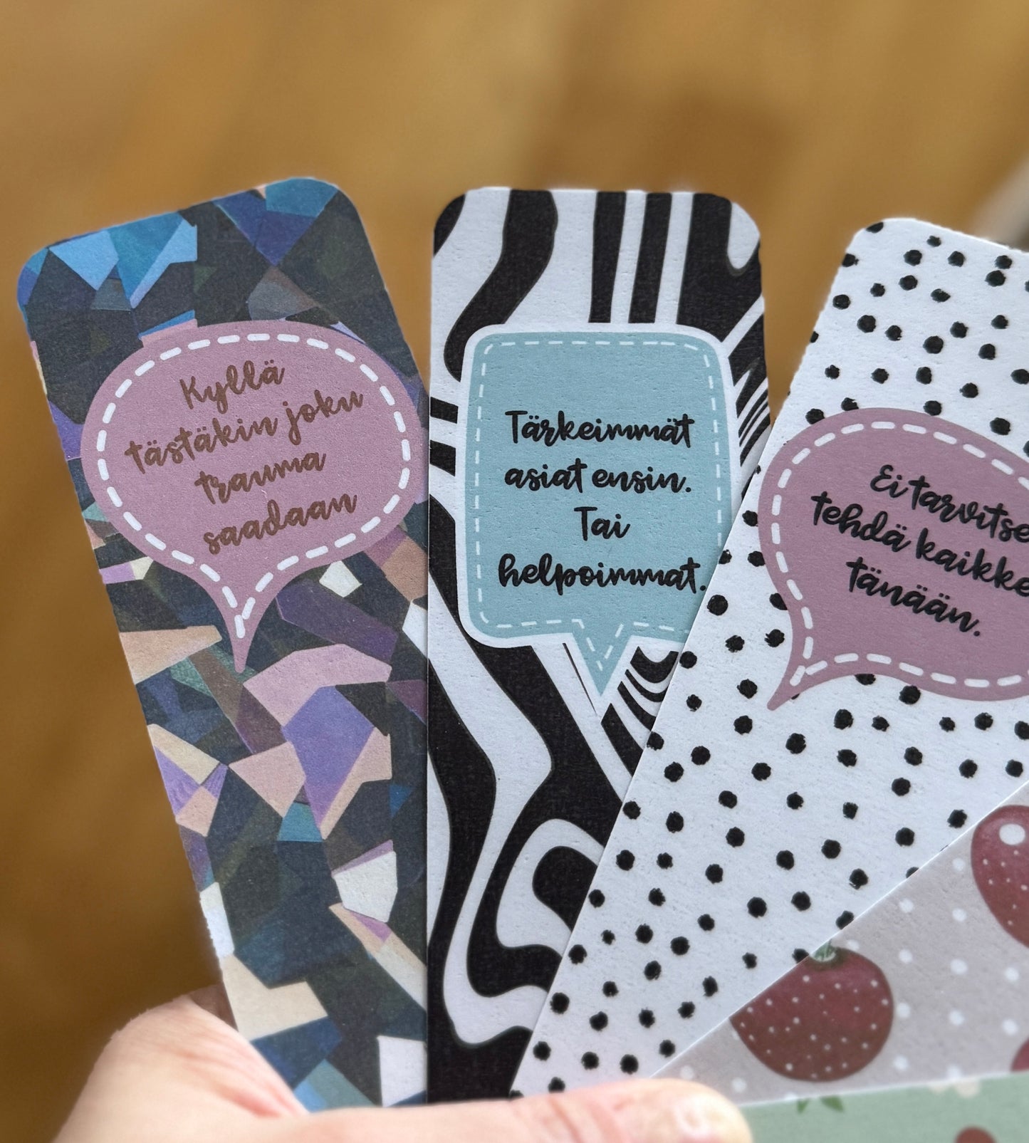 Kalenterimerkit – 5 kpl käsintehty planner- ja kirjanmerkkisetti | Mattalaminoitu