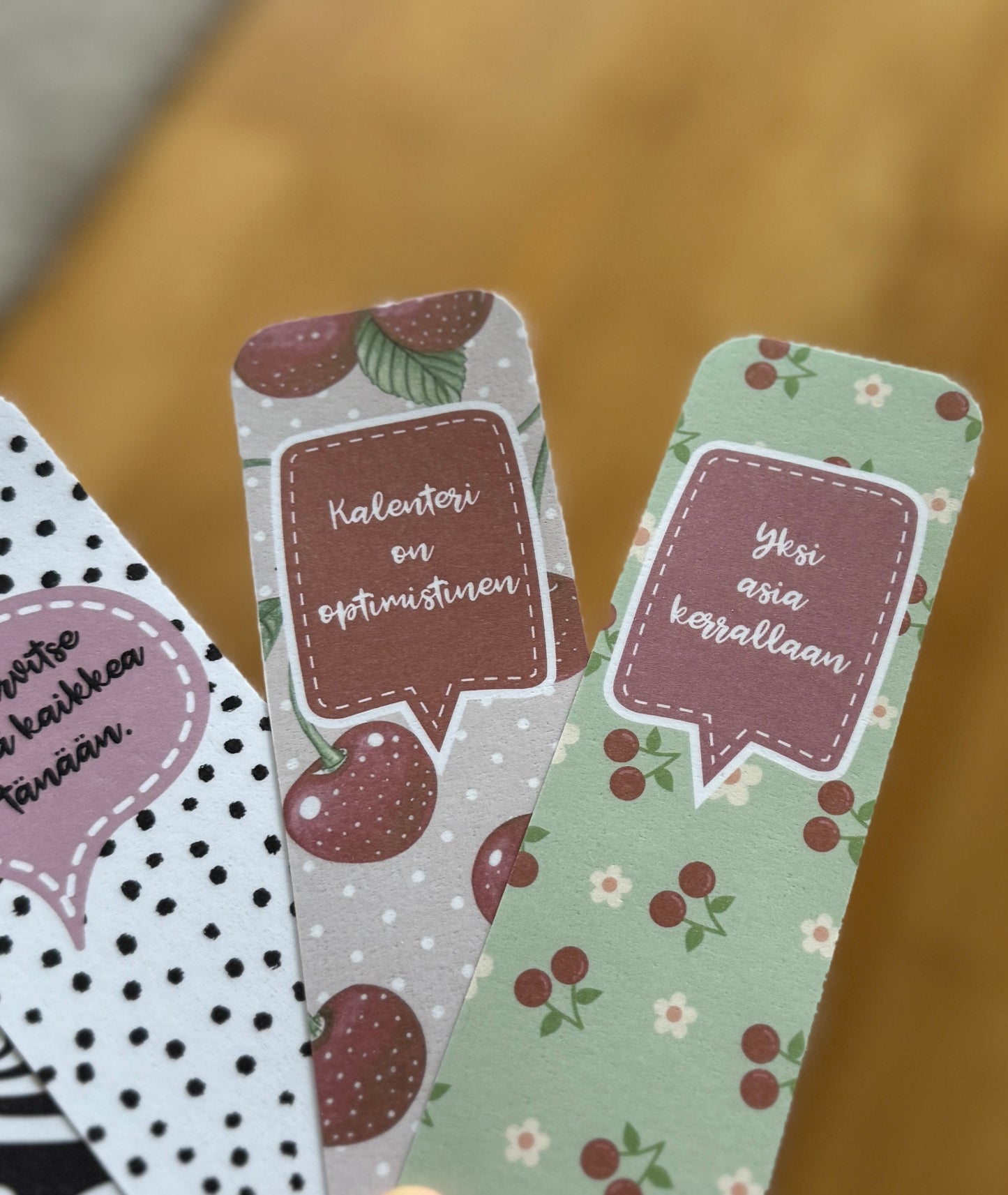 Kalenterimerkit – 5 kpl käsintehty planner- ja kirjanmerkkisetti | Mattalaminoitu