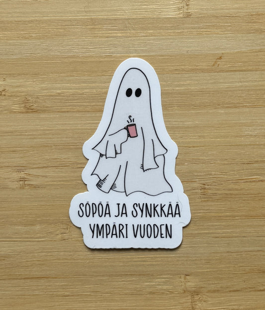 Söpöä ja synkkää ympäri vuoden – Laminoitu vinyylitarra haamujen ja Halloweenin ystäville | Vinyylitarra