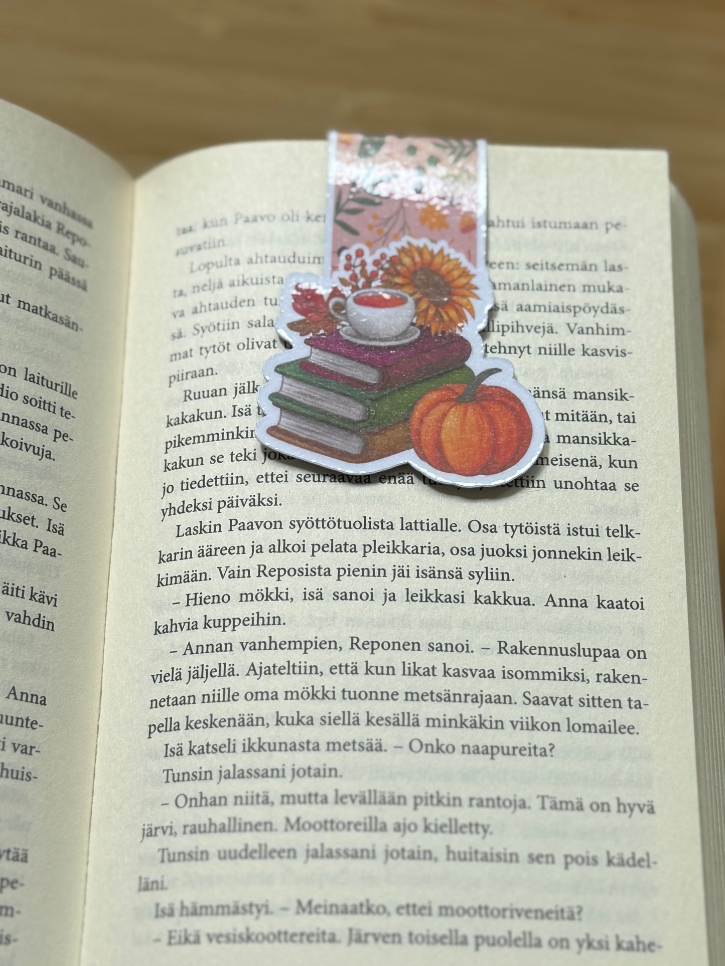 Magneettinen kirjanmerkki – Syksyn lukuhetki 🍂