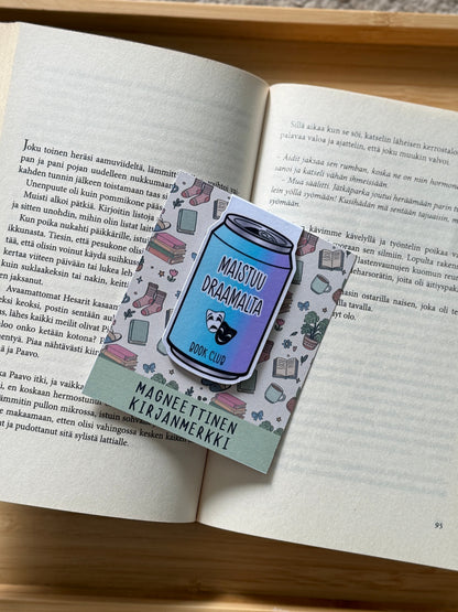 💙 Magneettinen kirjanmerkki – Maistuu draamalta