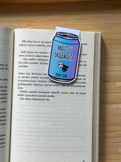 💙 Magneettinen kirjanmerkki – Maistuu draamalta