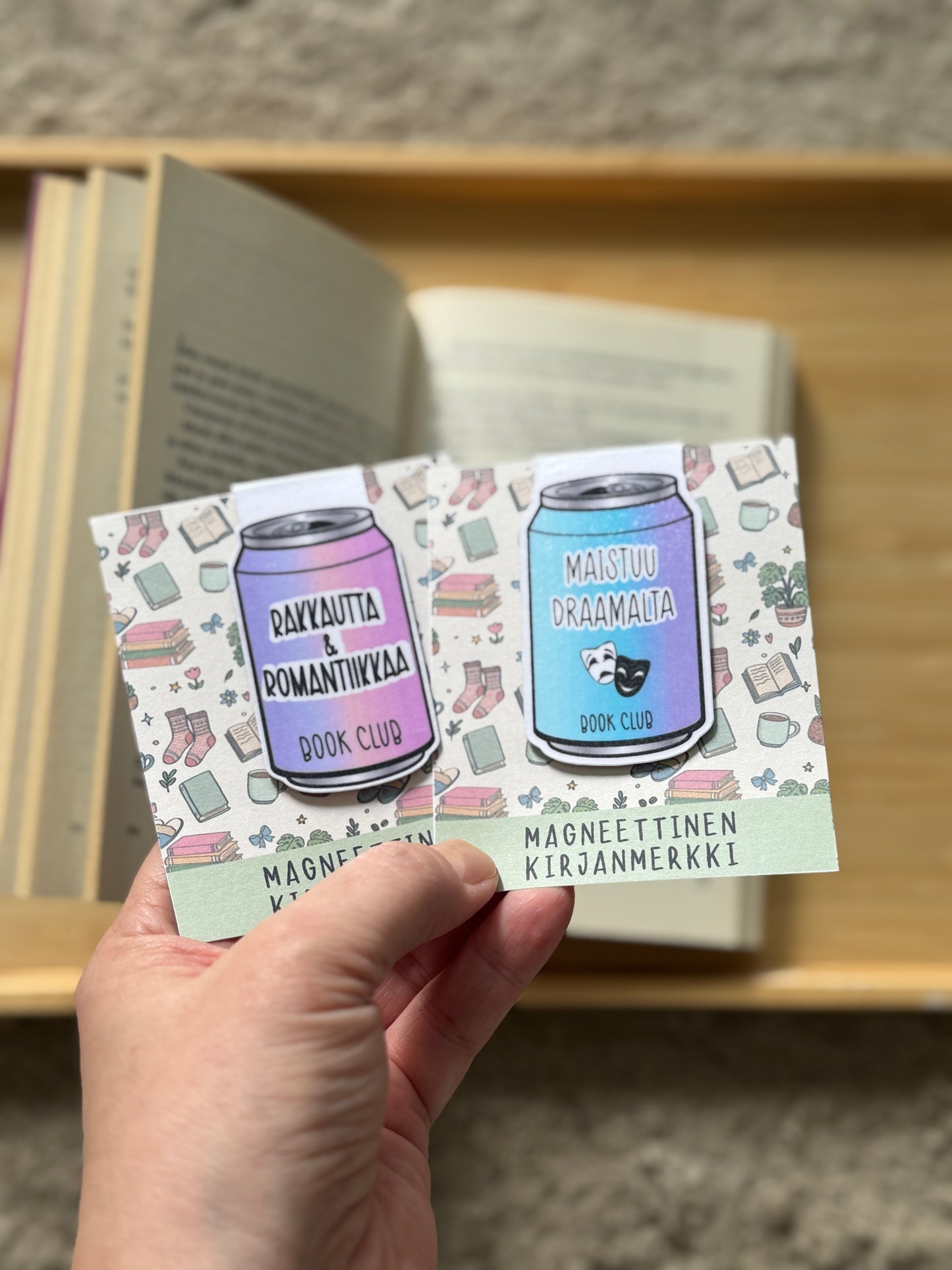 💜 Magneettinen kirjanmerkki – Rakkautta & romantiikkaa