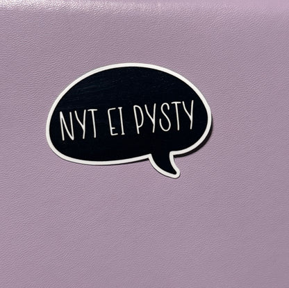 NYT EI PYSTY – Laminoitu vinyylitarra