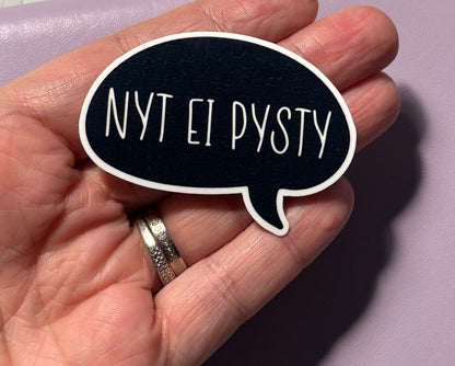 NYT EI PYSTY – Laminoitu vinyylitarra