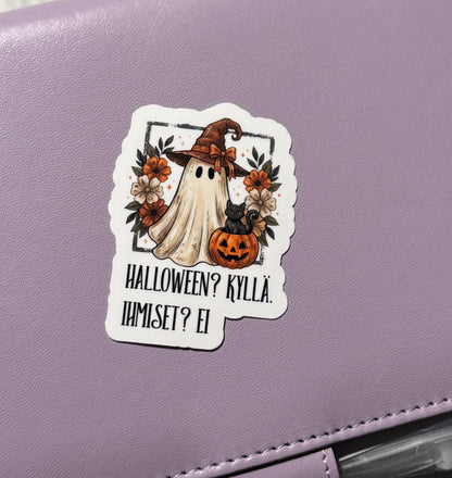 Halloween? Kyllä. Ihmiset? Ei. – Laminoitu vinyylitarra