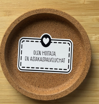 Hoitajan työpäivä – 8 kpl tarra-setti | Hoitaja meemi & hoitsu huumori | Laminoidut vinyylitarrat