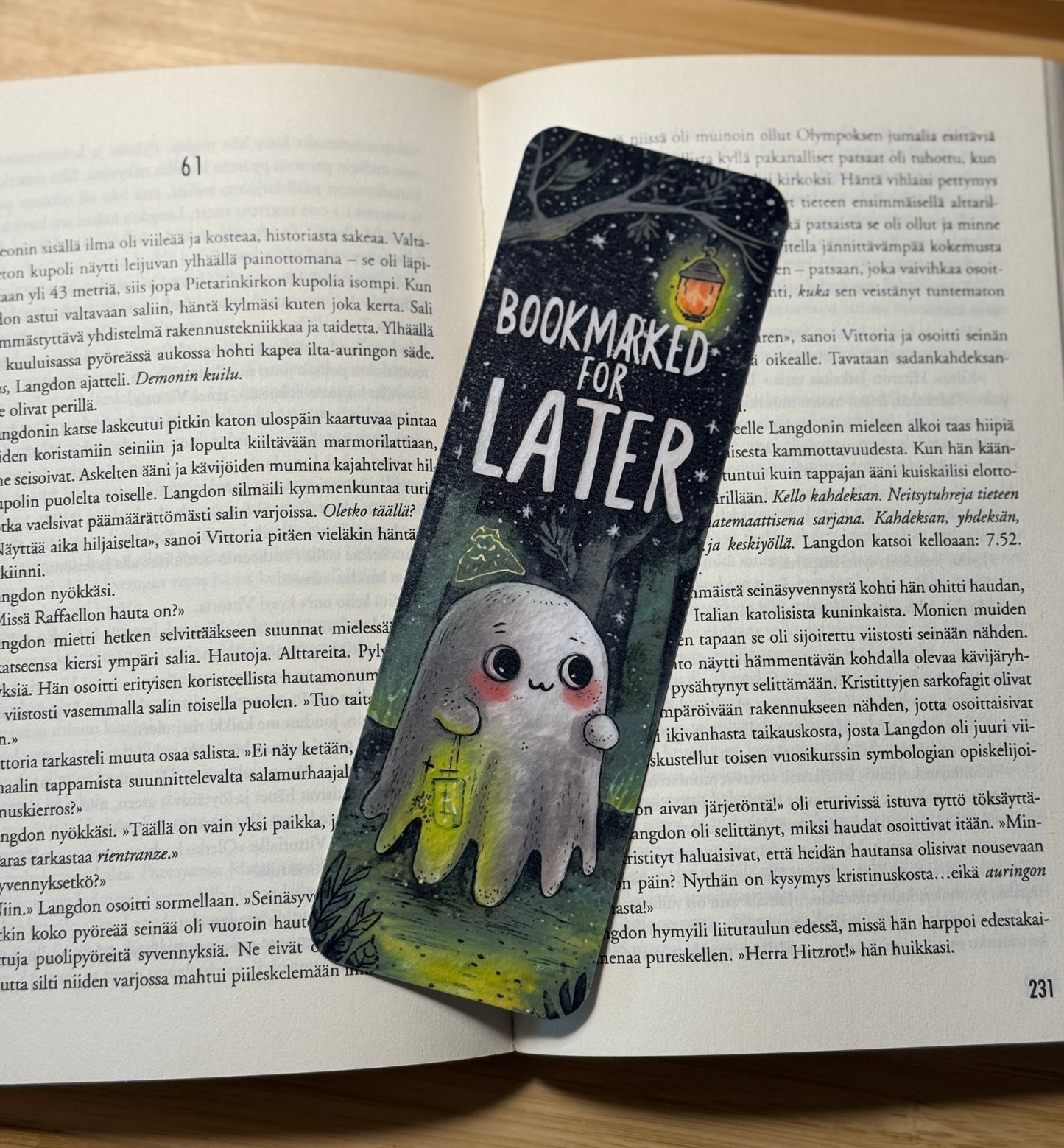 Bookmarked for Later - Halloween kirjanmerkki | Söpö haamu