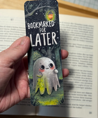 Bookmarked for Later - Halloween kirjanmerkki | Söpö haamu