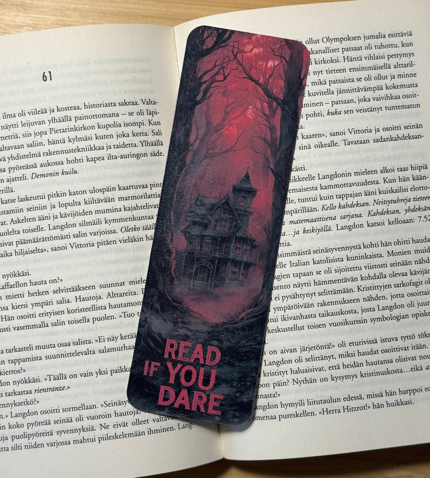 Read If You Dare - Halloween kirjanmerkki | Kummitustalo