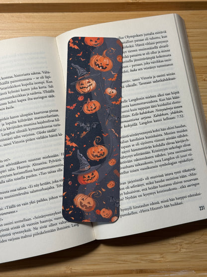 Kurpitsa Halloween - Kirjanmerkki | Syksyinen kuosi