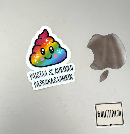 Paistaa se aurinko paskakasaankin – hauska vinyylitarra