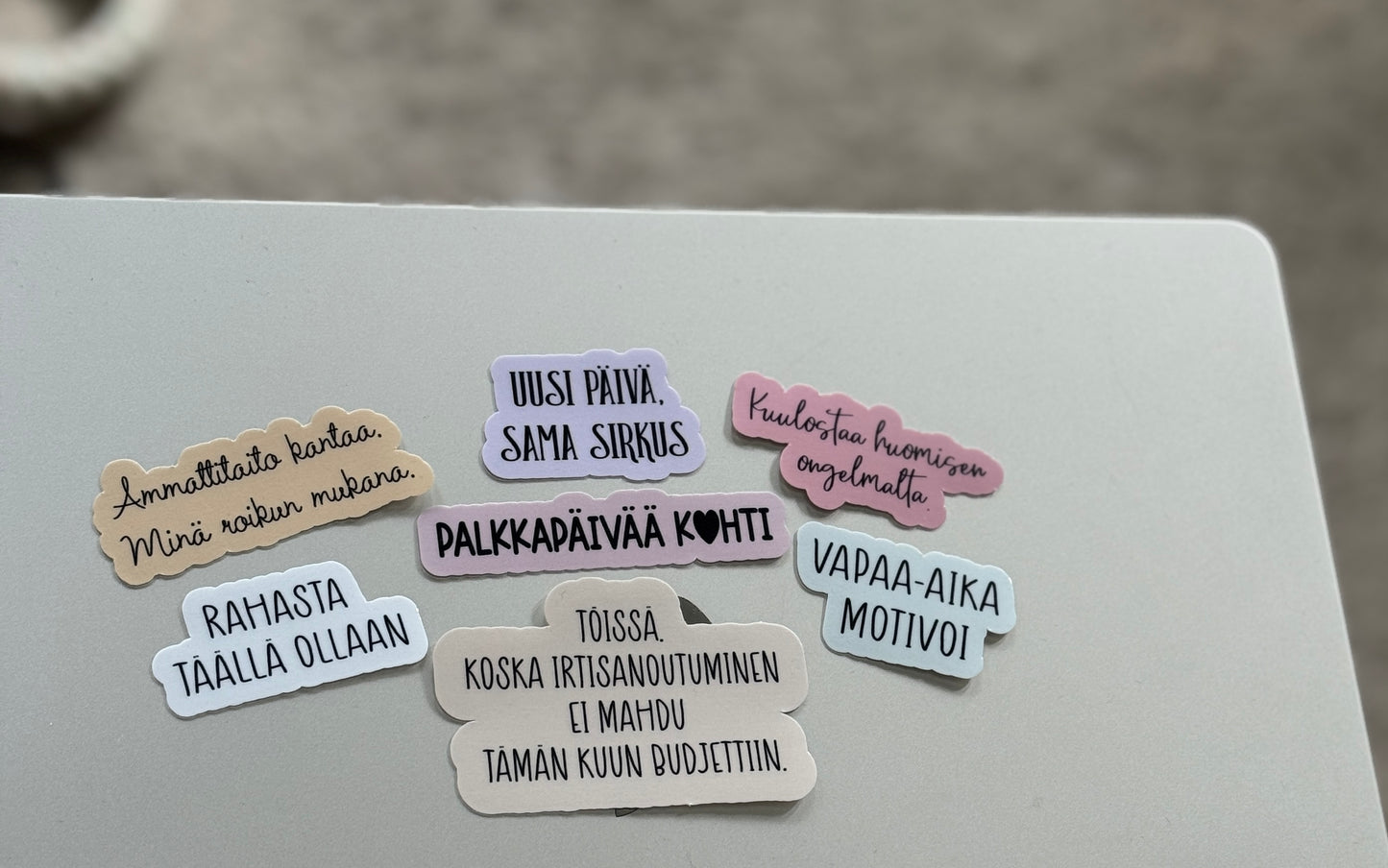 Työelämän tukiryhmä vol.1 – 7 työaiheisen vinyylitarran setti