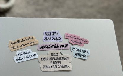Työelämän tukiryhmä vol.1 – 7 työaiheisen vinyylitarran setti
