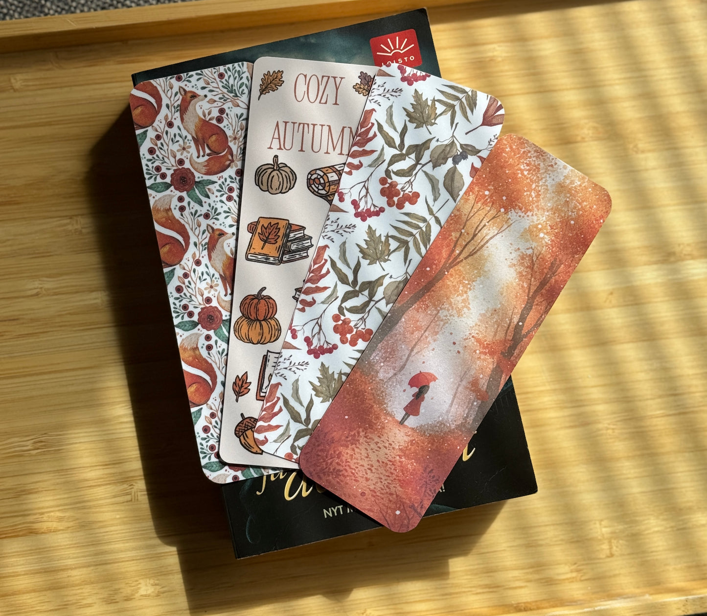 Syksyiset kirjanmerkit – 4 kpl setti | Cozy Autumn