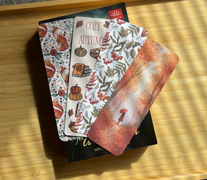 Syksyiset kirjanmerkit – 4 kpl setti | Cozy Autumn