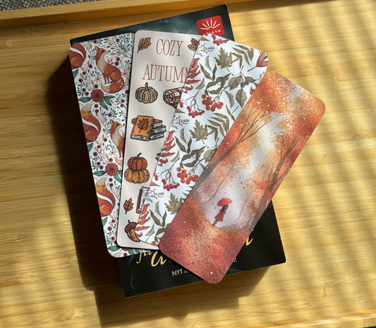 Syksyiset kirjanmerkit – 4 kpl setti | Cozy Autumn