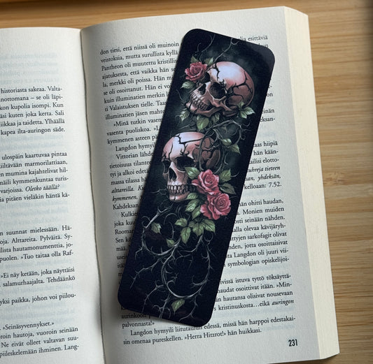 Skulls & Roses – kirjanmerkki