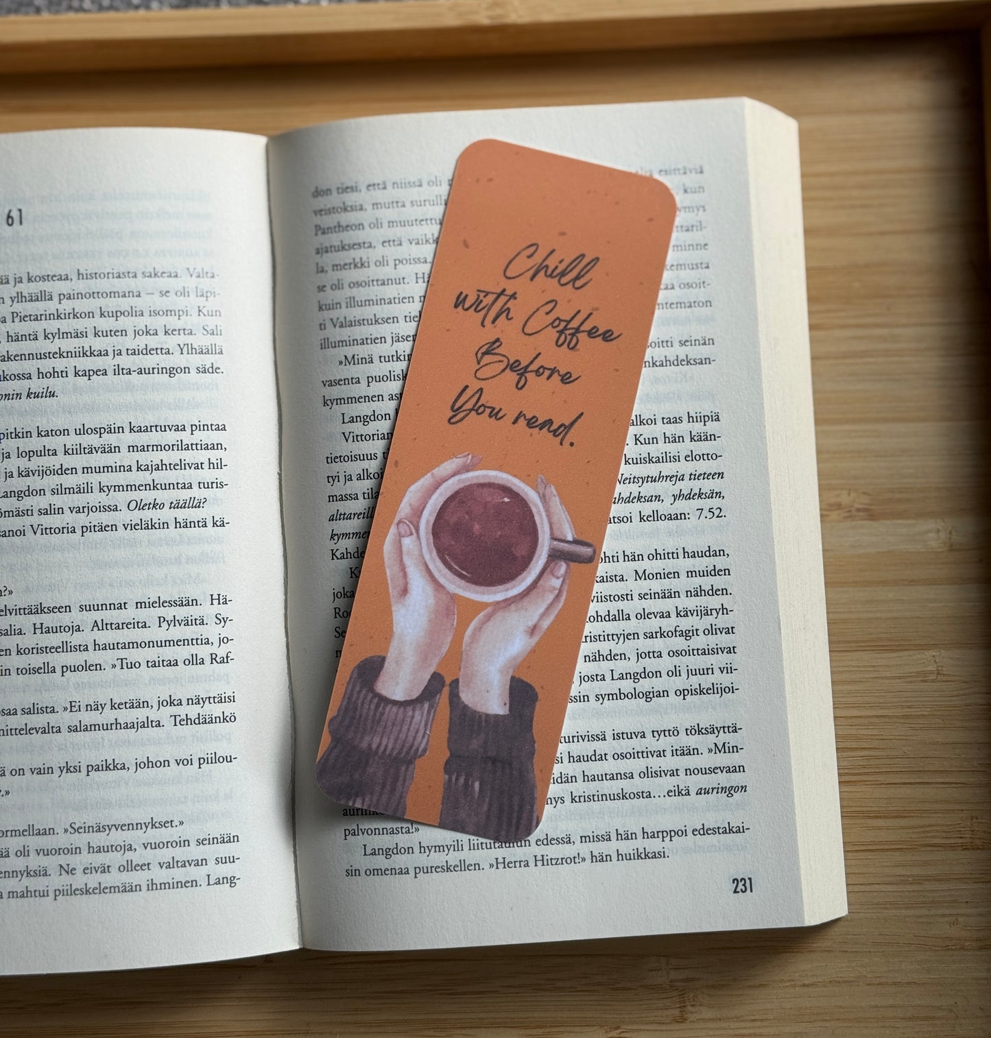 Coffee Before You Read – kirjanmerkki