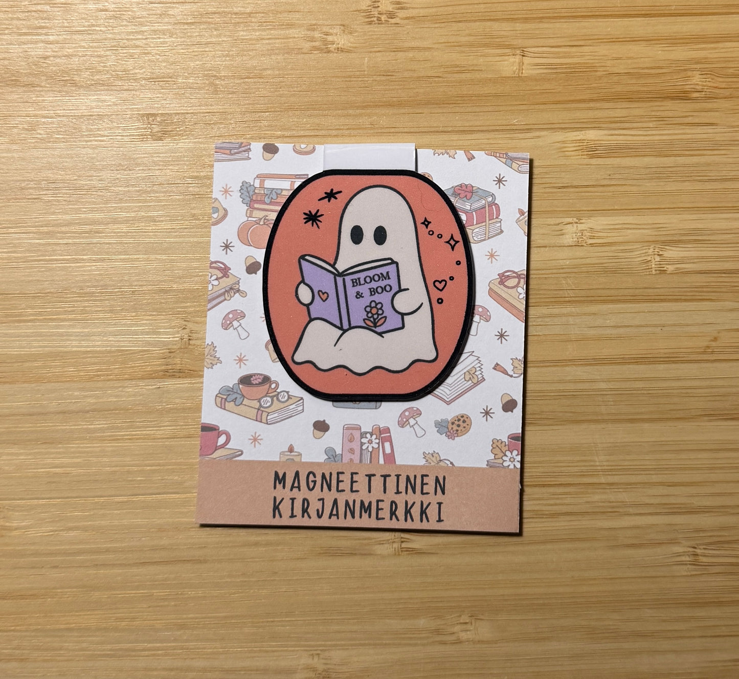 Bloom & Boo – magneettinen kirjanmerkki | Haamu & kirja