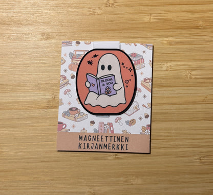 Bloom & Boo – magneettinen kirjanmerkki | Haamu & kirja