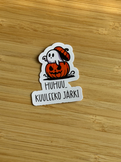 Huhuu… kuuleeko järki? | Hauska tarra läppäriin