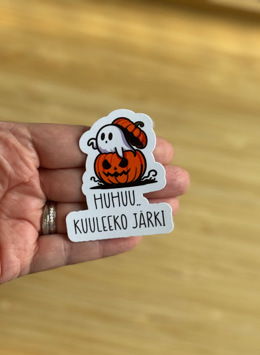 Huhuu… kuuleeko järki? | Hauska tarra läppäriin