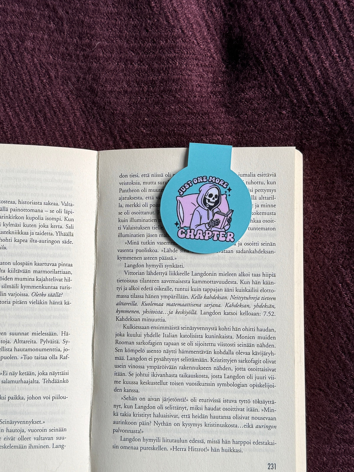 Just One More Chapter – Magneettinen kirjanmerkki | Lukutoukalle