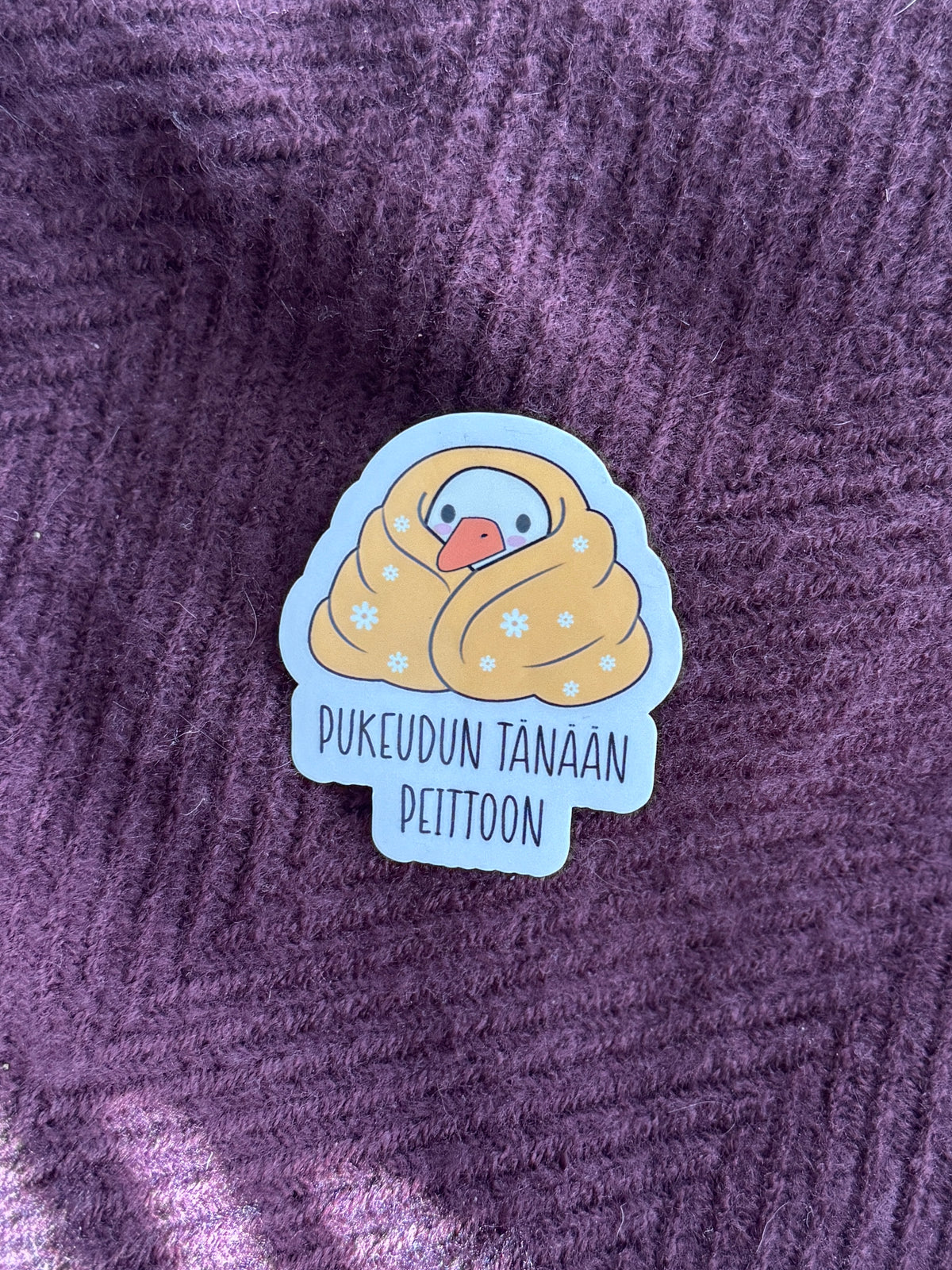 Pukeudun tänään peittoon | Hauska vinyylitarra