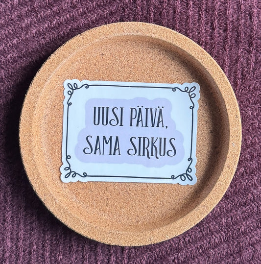 Uusi päivä, sama sirkus – Laminoitu vinyylitarra