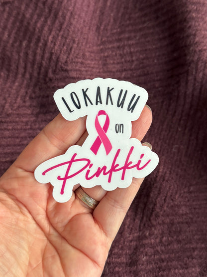 🩷 Lokakuu on pinkki – laminoitu vinyylitarra