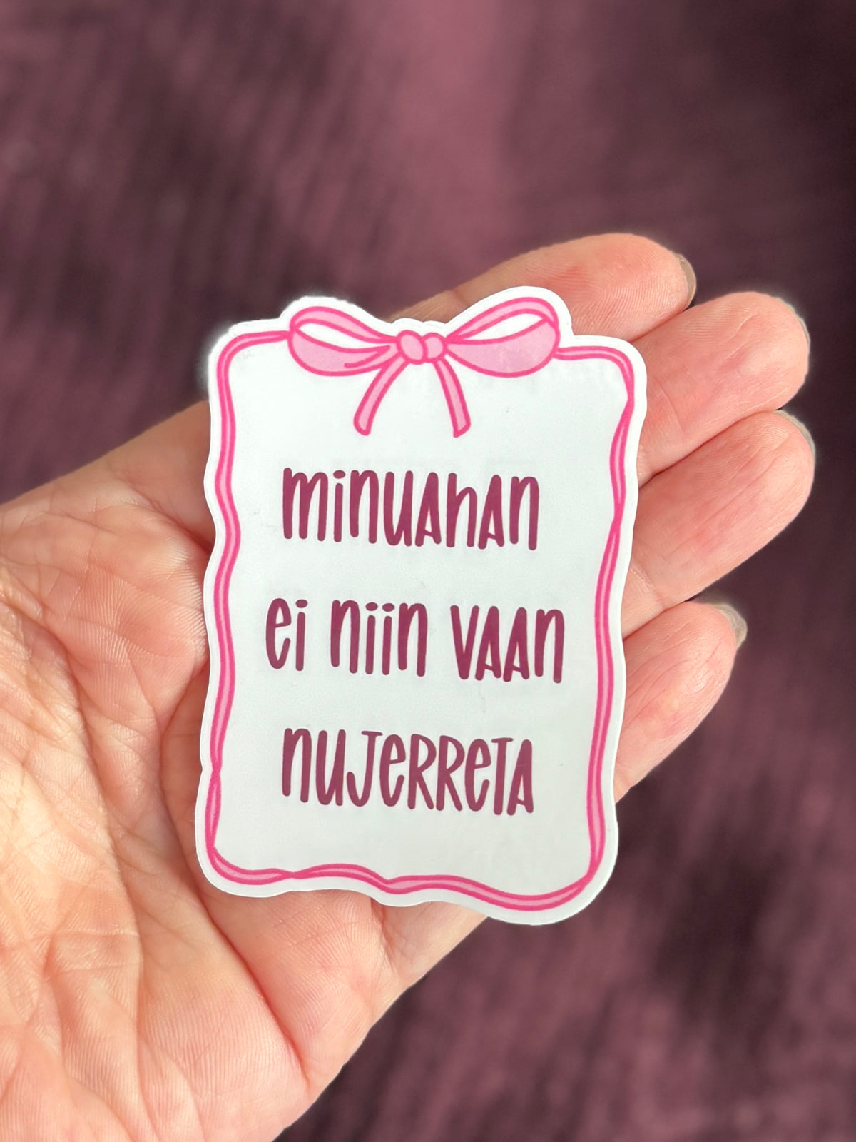 Minuahan ei niin vaan nujerreta – vinyylitarra