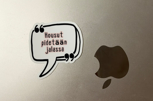 Housut pidetään jalassa – vinyylitarra