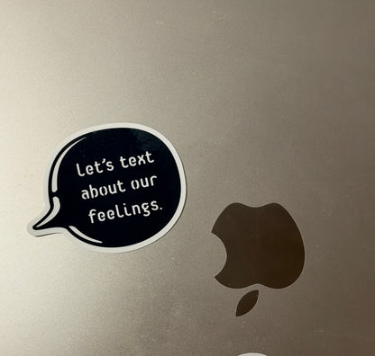 Let’s text about our feelings – vinyylitarra