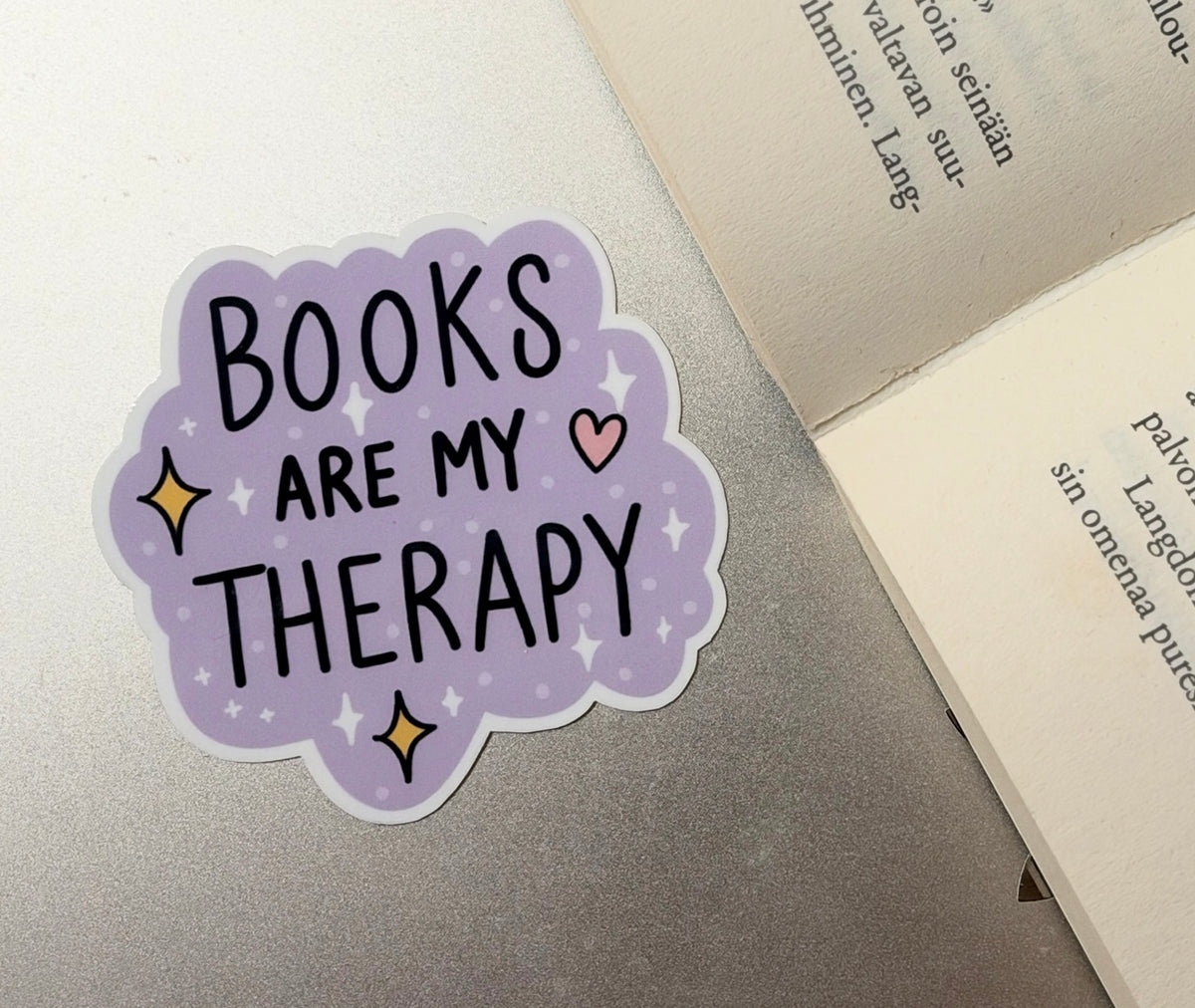 Books are my therapy – vinyylitarra