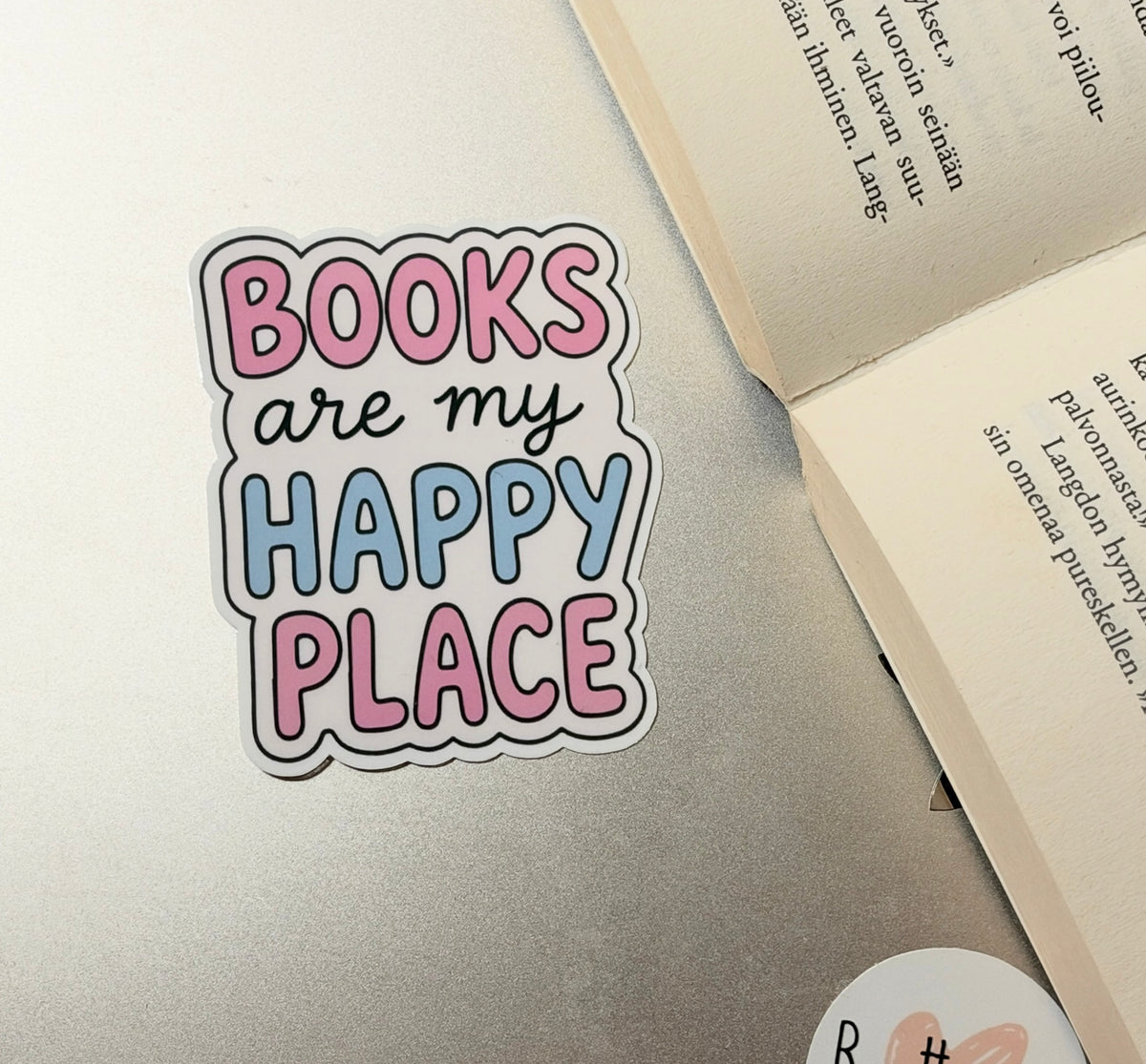 Books are my happy place – vinyylitarra