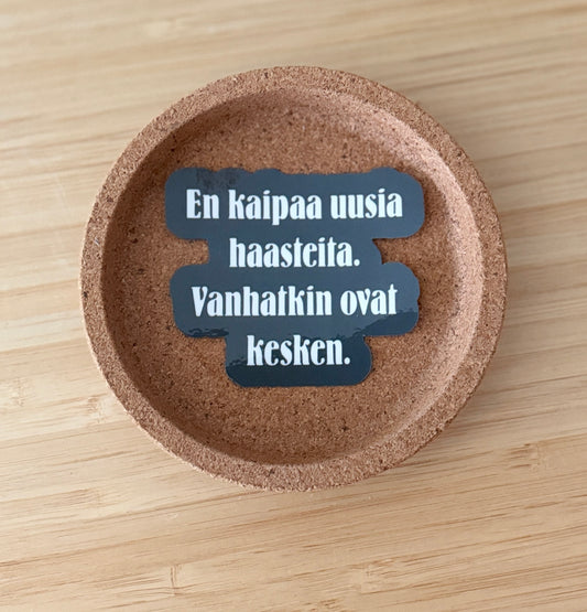 En kaipaa uusia haasteita. Vanhatkin ovat kesken. – vinyylitarra | Aikuisuus™️
