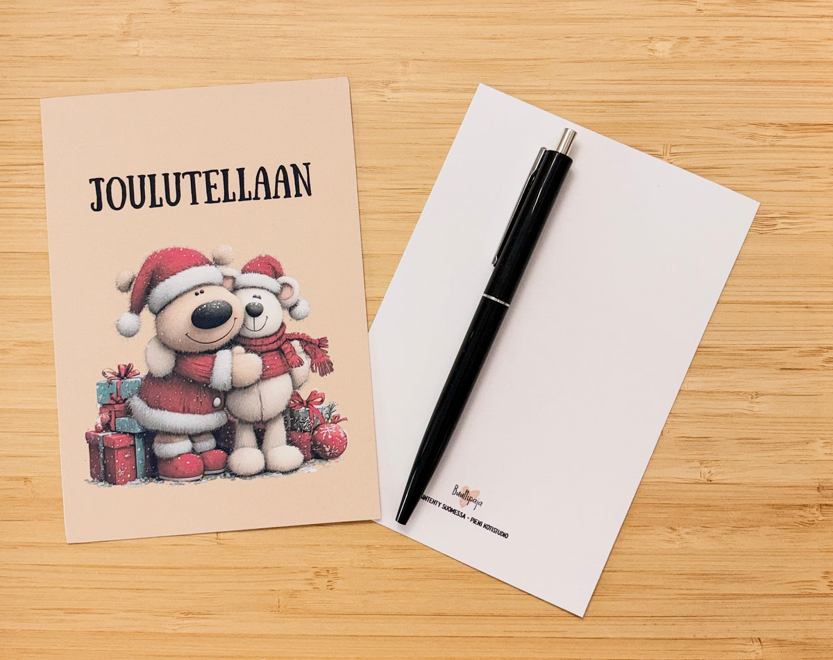 Joulutellaan – joulukortti