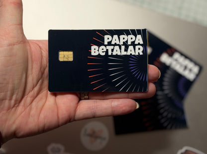 PAPPA BETALAR – Hauska pankkikorttitarra isälle