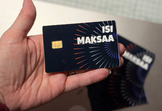 ISI MAKSAA – Hauska pankkikorttitarra isälle