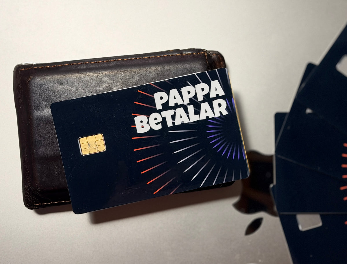 PAPPA BETALAR – Hauska pankkikorttitarra isälle